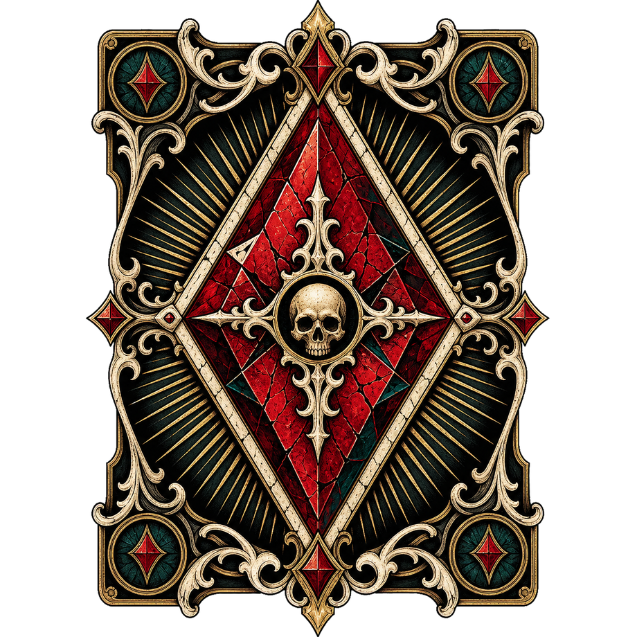 Diamond of Fate T-shirt artwork