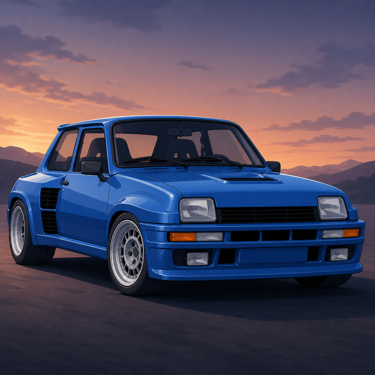 Renault 5 Maxi Turbo illustration - classic French hot hatch