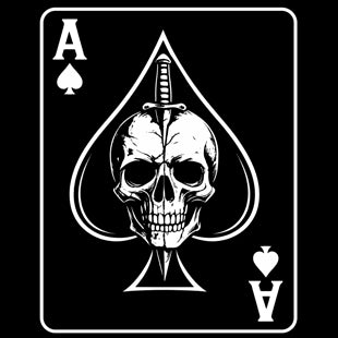 Ace of Spades tattoo-flash design, Ink & Thread