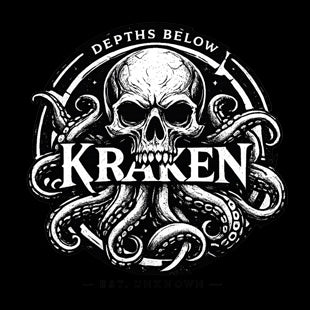 Cult of the Deep tattoo-flash design, Ink & Thread