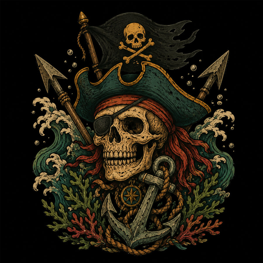 Depth & Ink collection tattoo-flash artwork, Ink & Thread