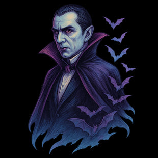 Dracula tattoo-flash design, Ink & Thread