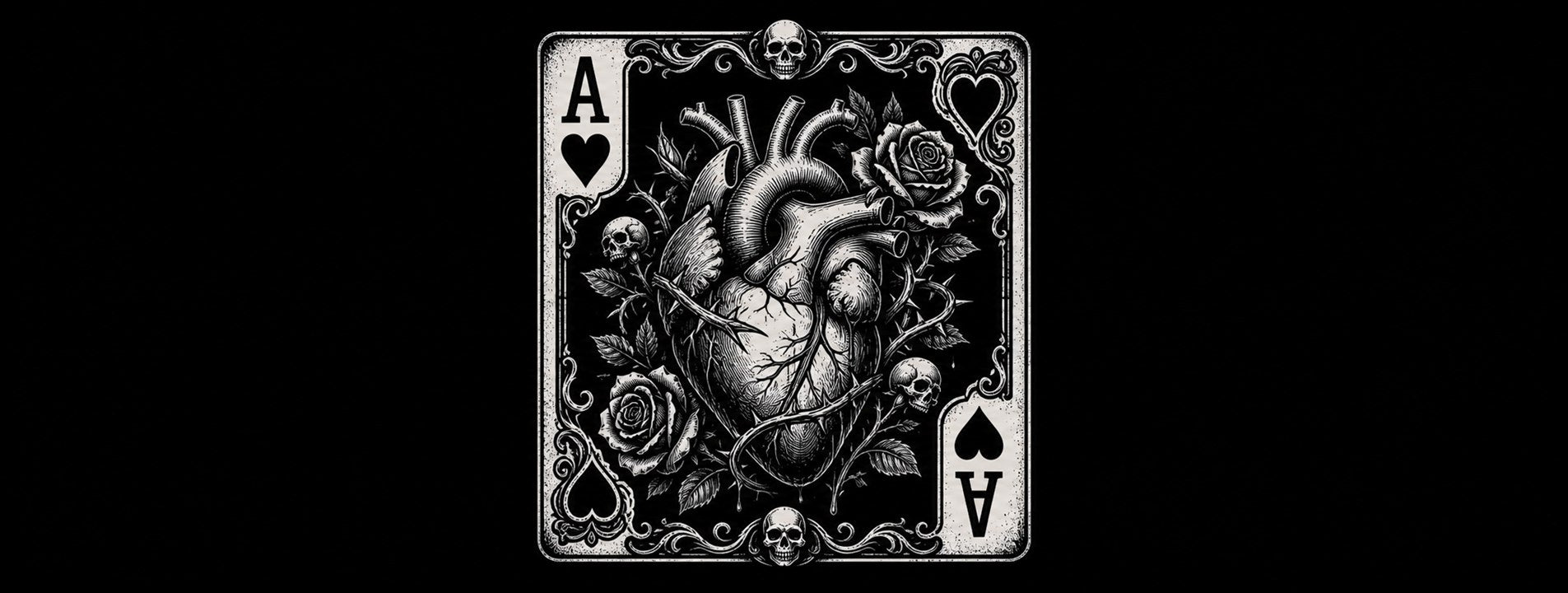 Hero image for the Ace of Hearts meaning article, Ink & Thread