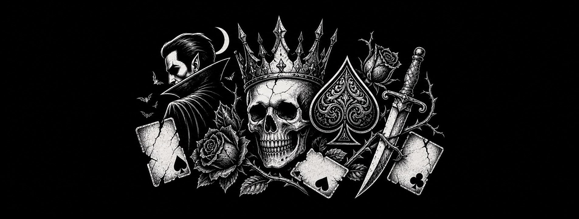 Hero image for the Best Gothic T-Shirts 2026 article, Ink & Thread